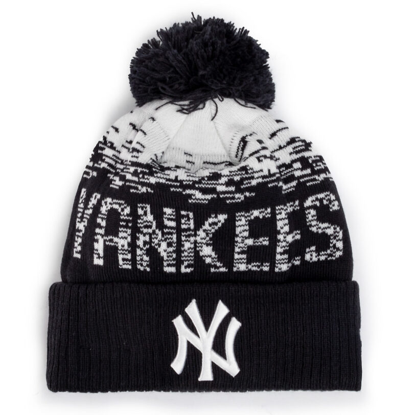 Шапка New Era Mlb Sport Knit Neyy 80536115 Тъмносин цвят на ниска цена