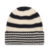 Шапка New Era Ne Stripe Knit Bean 60565460 Черен цвят на ниска цена