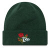 Шапка New Era Rose Icon Cuff Knit Beanie 60580736 Зелен цвят на ниска цена