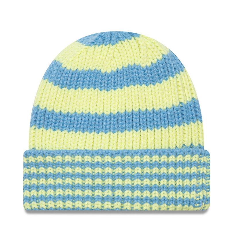 Шапка New Era Stripe Knit Bean 60565458 Син цвят на ниска цена