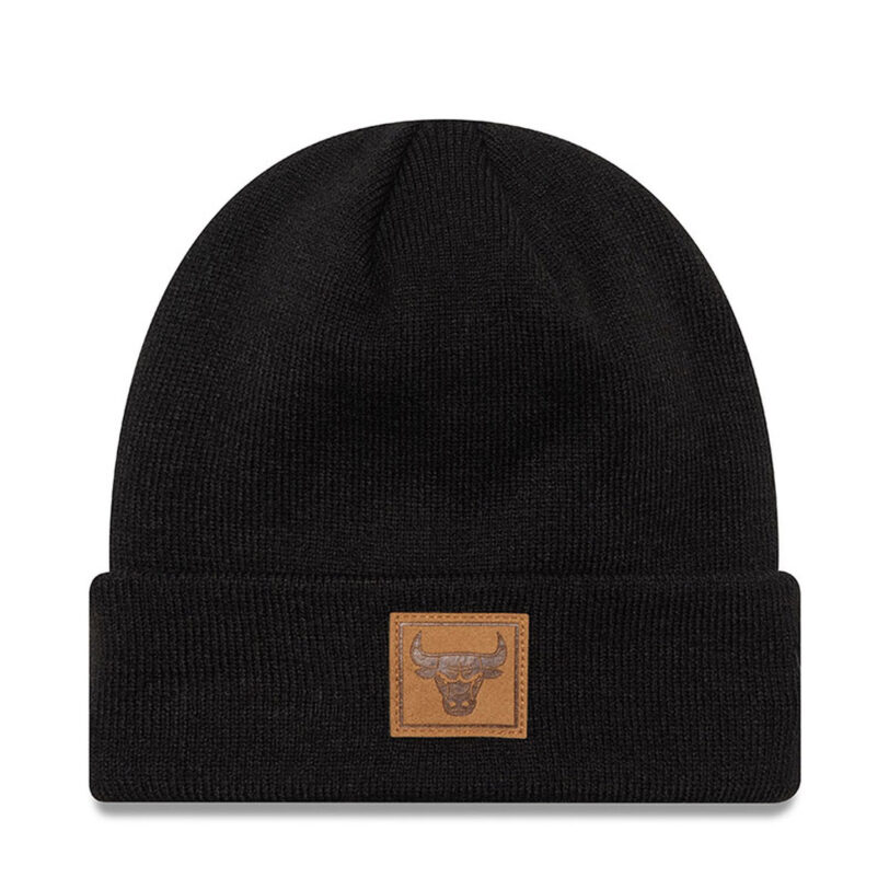 Шапка New Era Team Patch Cuff Bea 60565196 Черен цвят на ниска цена