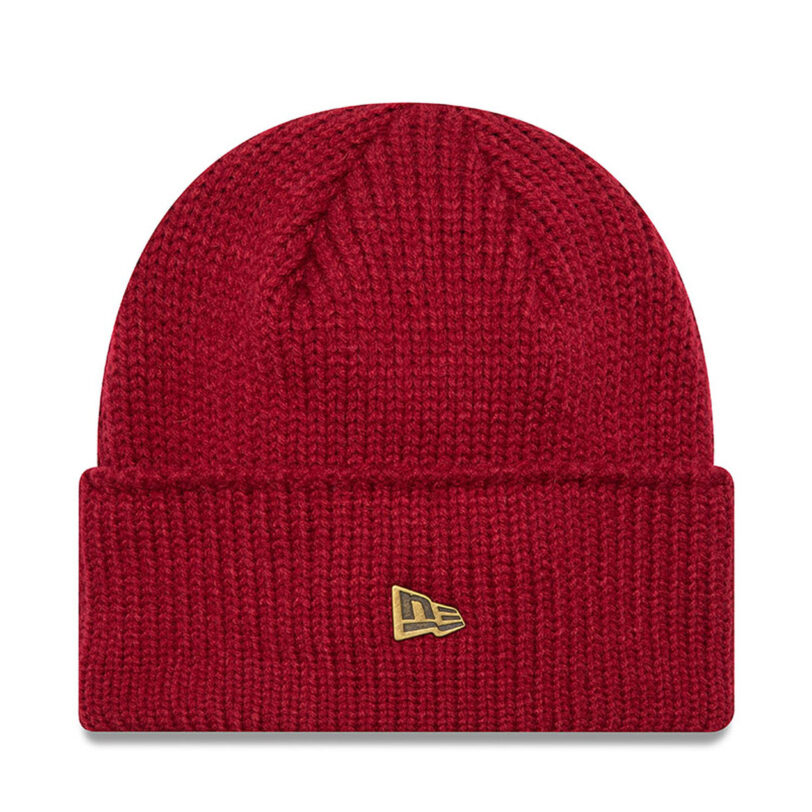 Шапка New Era Wide Cuff Beanie 60565442 Червен цвят на ниска цена