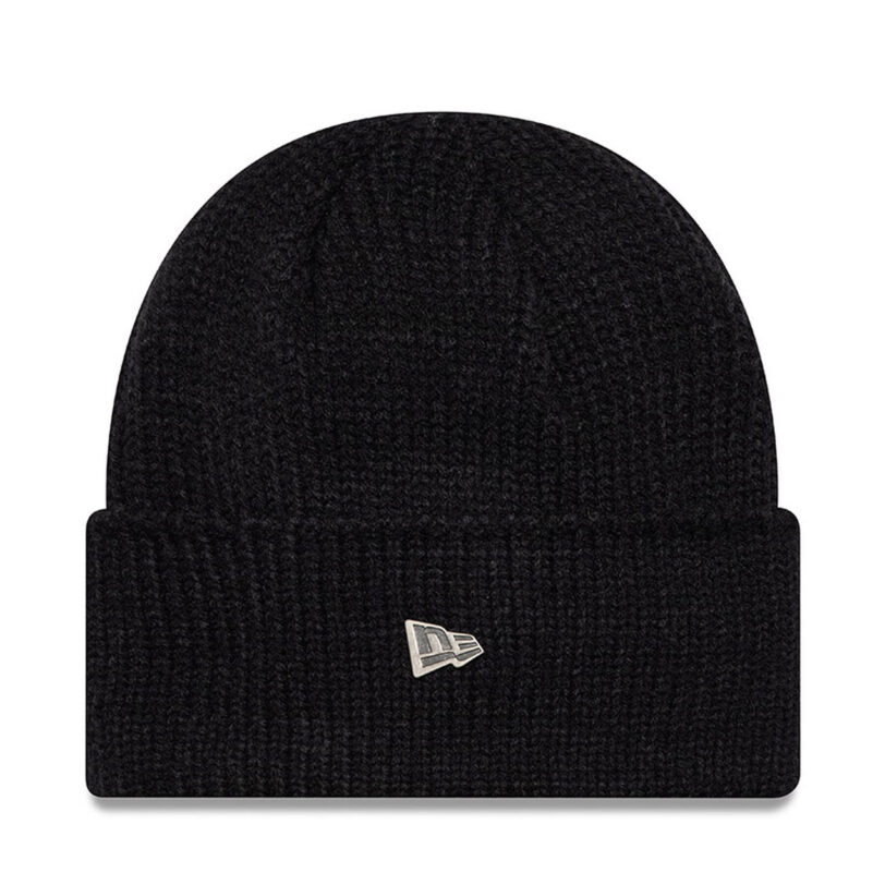 Шапка New Era Wide Cuff Beanie 60565447 Черен цвят на ниска цена