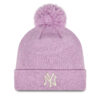 Шапка New Era Wmns Metallic Pom Nyy 60364280 Розов цвят на ниска цена