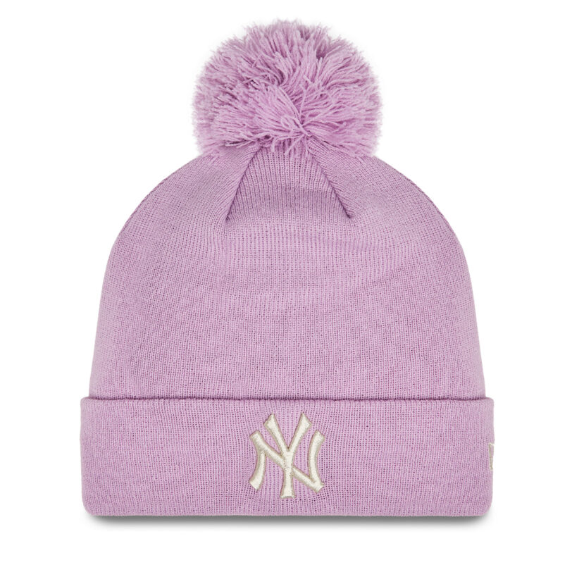 Шапка New Era Wmns Metallic Pom Nyy 60364280 Розов цвят на ниска цена