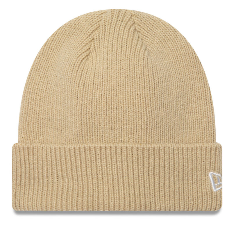 Шапка New Era Wool Cuff Knit Beanie 60424812 Бежов цвят на ниска цена