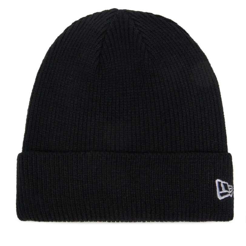 Шапка New Era Wool Cuff Knit Beanie 60424814 Черен цвят на ниска цена