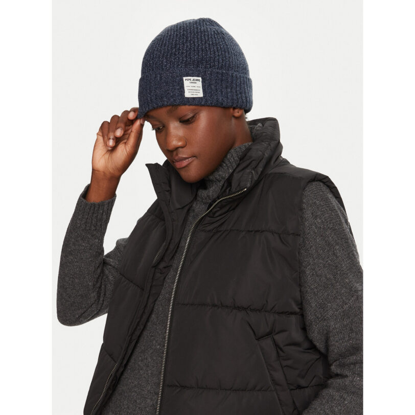 Шапка Pepe Jeans PM040552 Тъмносин цвят на ниска цена