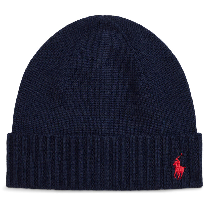 Шапка Polo Ralph Lauren 323953204001 Тъмносин цвят на ниска цена