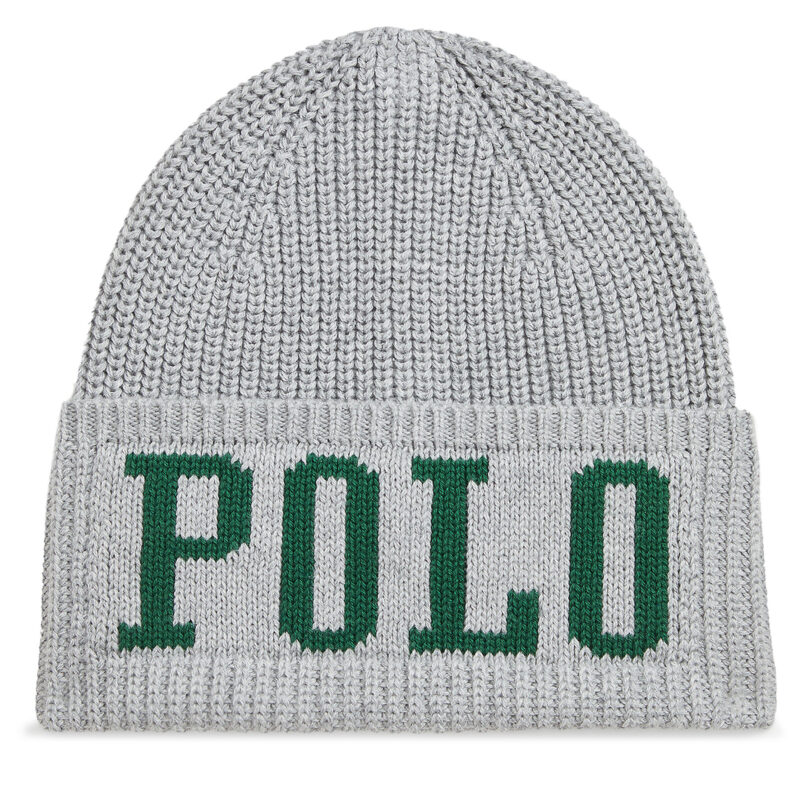 Шапка Polo Ralph Lauren 323953210002 Сив цвят на ниска цена