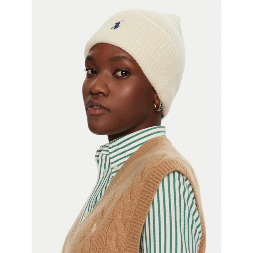 Шапка Polo Ralph Lauren 455954355006 Бежов цвят на ниска цена