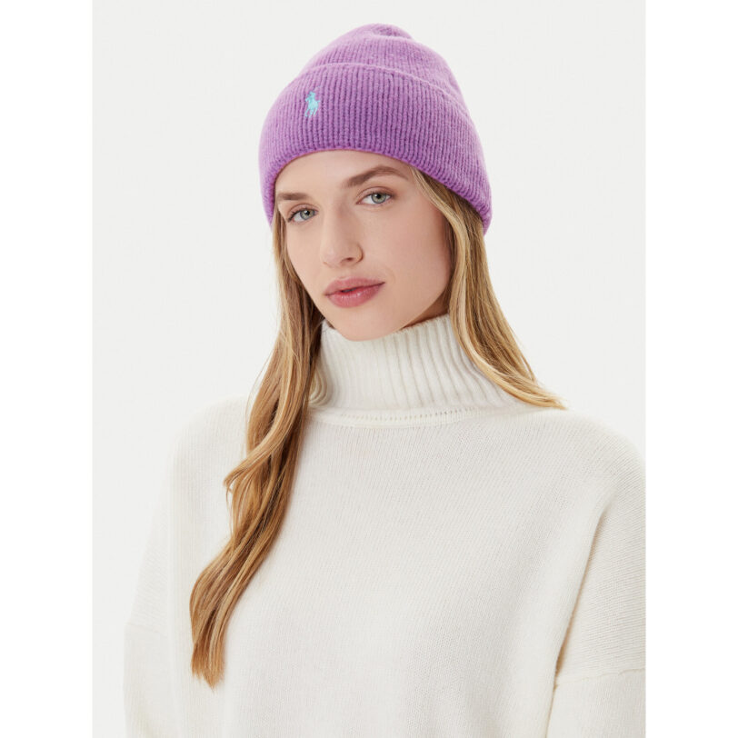 Шапка Polo Ralph Lauren 455954355010 Виолетов цвят на ниска цена