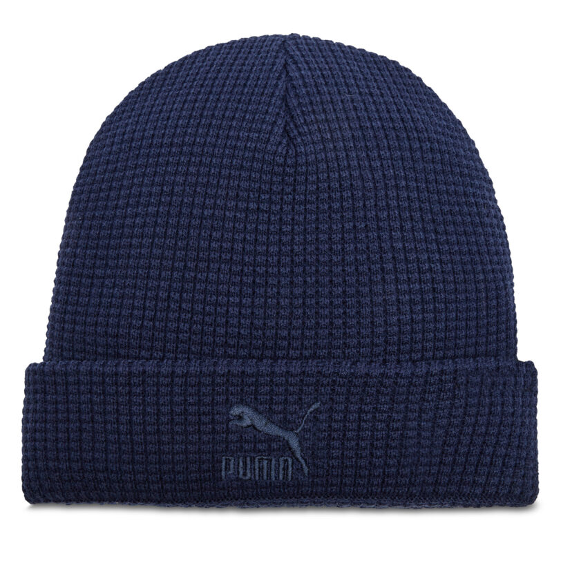 Шапка Puma Classics Mid Fit Beanie 025677 03 Тъмносин цвят на ниска цена