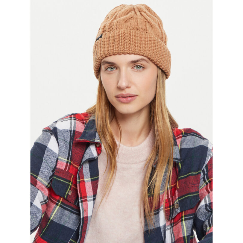 Шапка Roxy Snow Cake ERJHA04310 Кафяв цвят на ниска цена