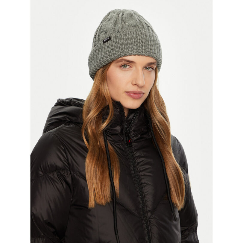 Шапка Roxy Snow Cake ERJHA04310 Сив цвят на ниска цена