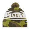 Шапка Stance Og Pom A262D21OG Зелен цвят на ниска цена