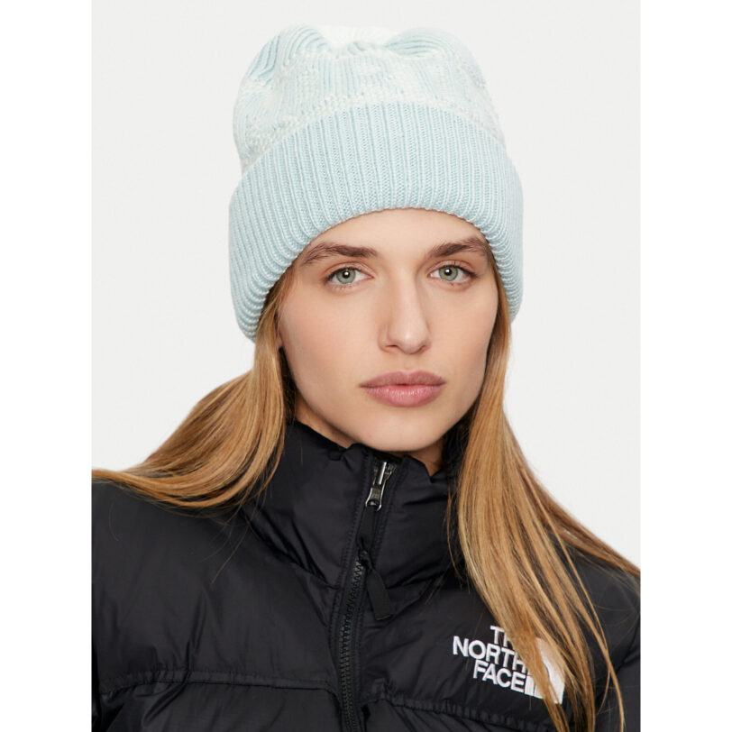 Шапка The North Face Retro Cabin Beanie NF0A88QW9BO Зелен цвят на ниска цена