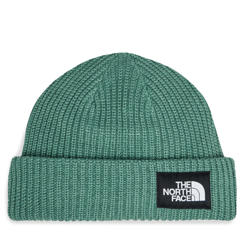 Шапка The North Face Salty Lined BeanieNF0A3FJWI0F1 Зелен цвят на ниска цена