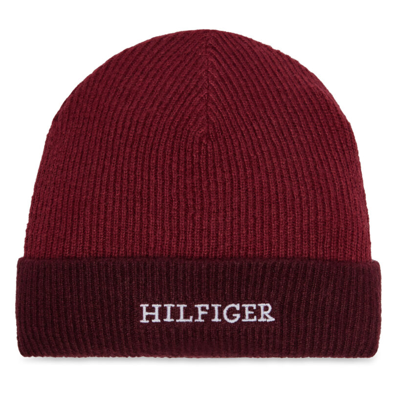 Шапка Tommy Hilfiger AU0AU01930 Червен цвят на ниска цена