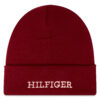 Шапка Tommy Hilfiger Corporate AU0AU01737 Бордо цвят на ниска цена