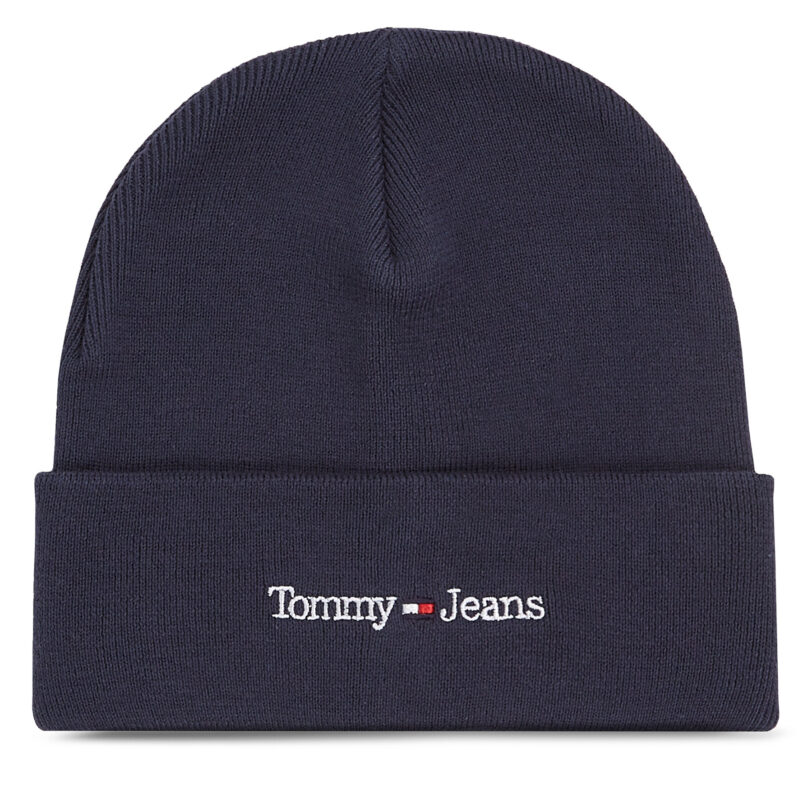 Шапка Tommy Jeans AM0AM11340 Тъмносин цвят на ниска цена