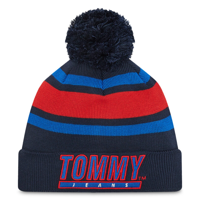Шапка Tommy Jeans Heritage Stadium AM0AM10582 Тъмносин цвят на ниска цена
