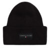 Шапка Tommy Jeans Tjm Linear Beanie AM0AM13666 Черен цвят на ниска цена