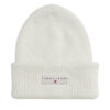 Шапка Tommy Jeans Tjw Linear Beanie AW0AW17913 Бял цвят на ниска цена