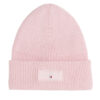 Шапка Tommy Jeans Tjw Linear Beanie AW0AW17913 Розов цвят на ниска цена