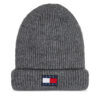 Шапка Tommy Jeans Tjw Soft Ready Beanie AW0AW15464 Сив цвят на ниска цена