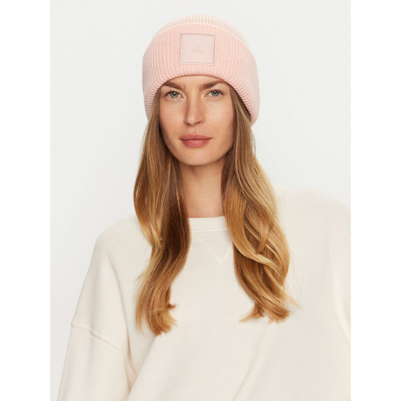 Шапка adidas Cuffed Beanie IY5254 Розов цвят на ниска цена