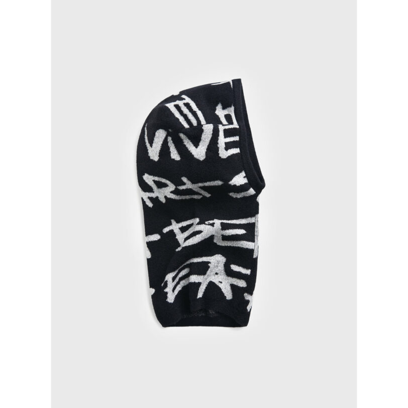 Шапка маска Desigual Lettering 22WAHA14 Черен цвят на ниска цена