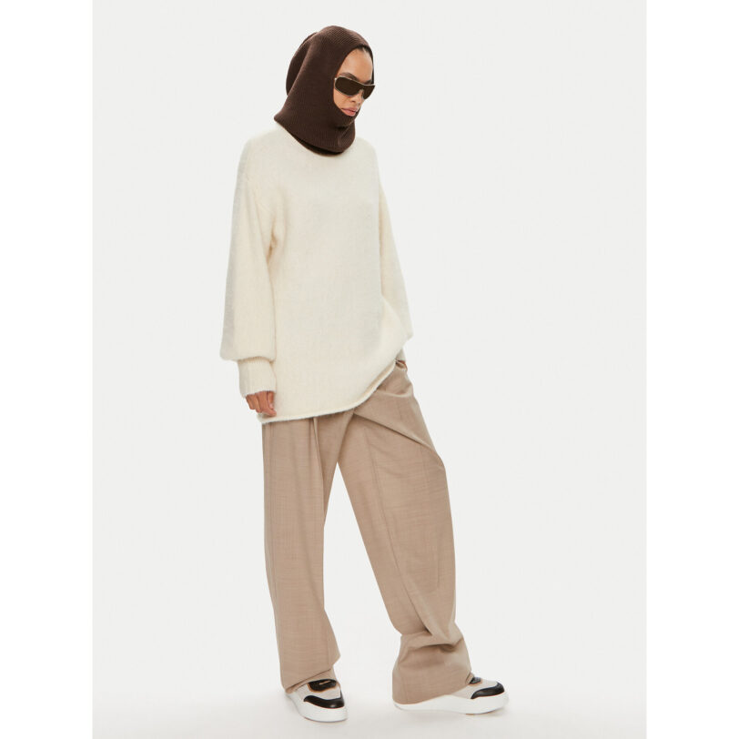 Шапка маска Max Mara Leisure Carmela 2426576028600 Кафяв цвят на ниска цена
