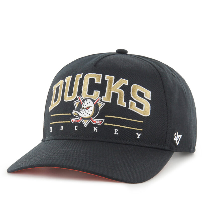 Шапка с козирка 47 Brand Anaheim Ducks RSCOE25GWP Черен цвят на ниска цена
