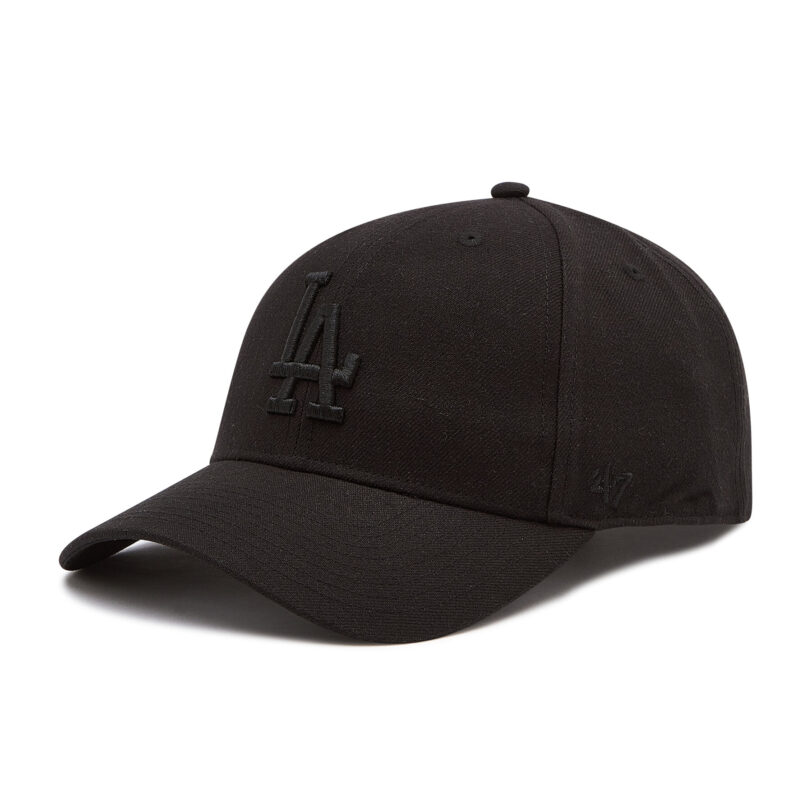 Шапка с козирка 47 Brand Los Angeles Dodgers B-MVPSP12WBP-BKE Черен цвят на ниска цена