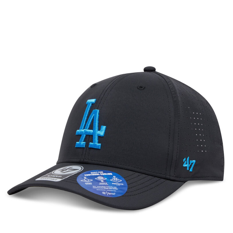 Шапка с козирка 47 Brand MLB LA Dodgers Back Line ’47 MVP B-BKLNE12BBV Черен цвят на ниска цена