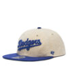 Шапка с козирка 47 Brand MLB LA Dodgers Fieldstone ’47 CAPTAIN RL B-FLDST12HTP Бял цвят на ниска цена