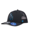 Шапка с козирка 47 Brand MLB LA Dodgers Volcanic ’47 TRUCKER B-VOLCT12BBP Черен цвят на ниска цена