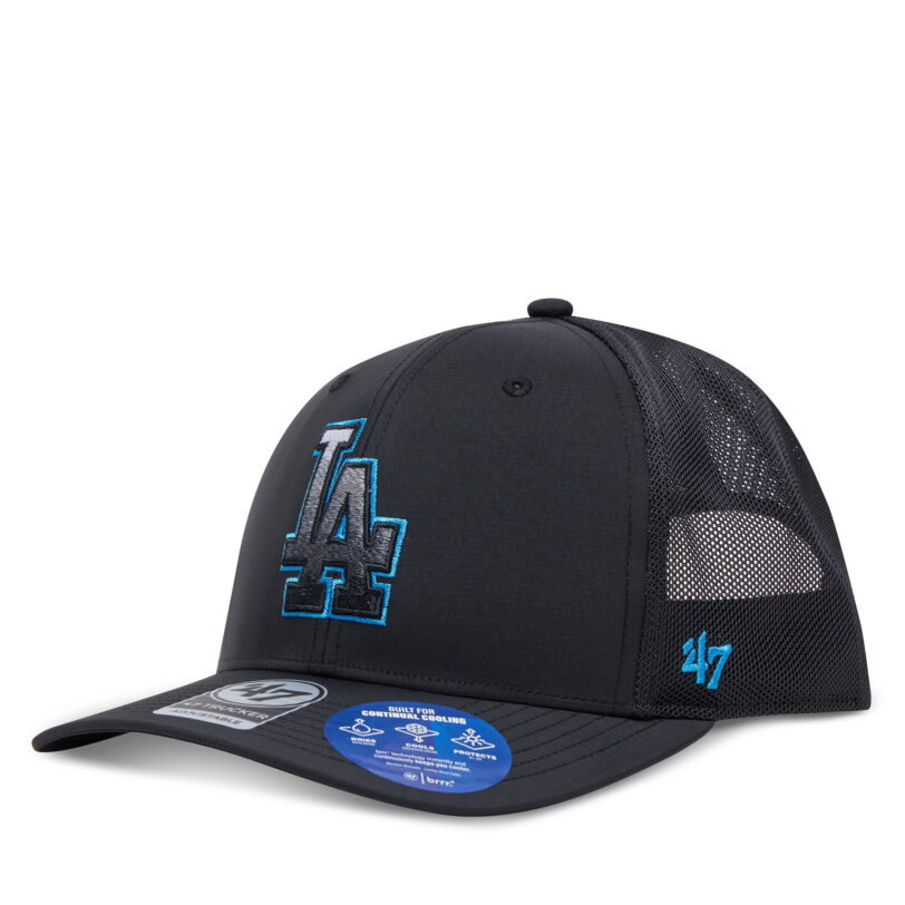 Шапка с козирка 47 Brand MLB LA Dodgers Volcanic ’47 TRUCKER B-VOLCT12BBP Черен цвят на ниска цена