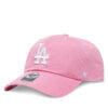 Шапка с козирка 47 Brand MLB Los Angeles Dodgers '47 CLEAN UP B-RGW12GWS Розов цвят на ниска цена