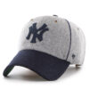 Шапка с козирка 47 Brand MLB New York Yankees B-BRKCU17WIS Сив цвят на ниска цена