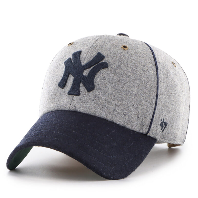 Шапка с козирка 47 Brand MLB New York Yankees B-BRKCU17WIS Сив цвят на ниска цена