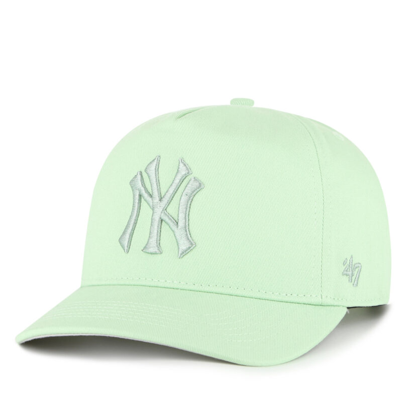 Шапка с козирка 47 Brand MLB New York Yankees B-FHTCH17GWP Зелен цвят на ниска цена