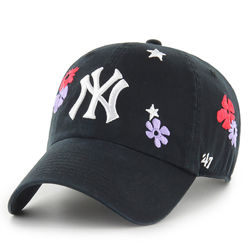 Шапка с козирка 47 Brand MLB New York Yankees B-FLRAC17GWS Черен цвят на ниска цена