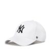 Шапка с козирка 47 Brand Mlb New York Yankees B-MVPSP17WBP-WH Бял цвят на ниска цена