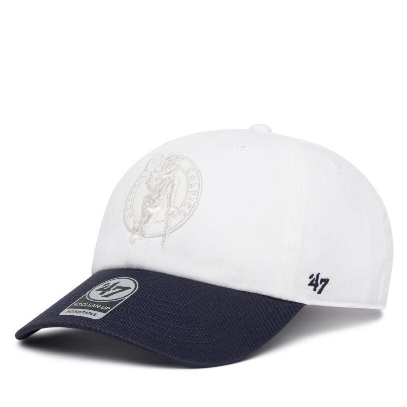 Шапка с козирка 47 Brand NBA Boston Celtics '47 x Tommy Hilfiger Courtside '47 Clean Up THCCU172GWL Бял цвят на ниска цена