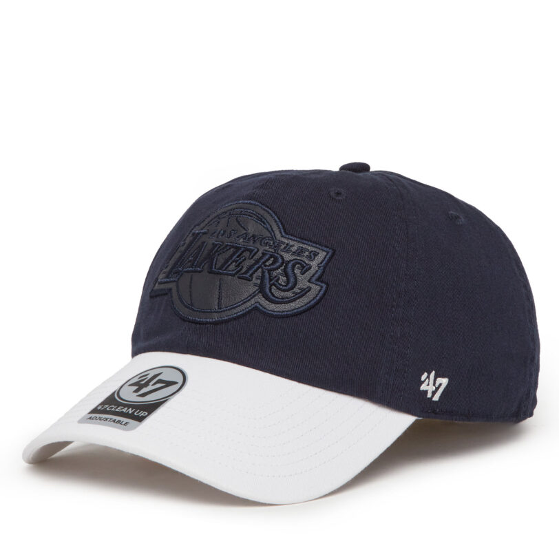 Шапка с козирка 47 Brand NBA Los Angeles Lakers '47 x Tommy Hilfiger Courtside '47 Clean Up THCCU174GWL Тъмносин цвят на ниска цена