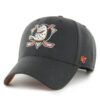 Шапка с козирка 47 Brand NHL Anaheim Ducks Ballpark Snap 47 MVP H-BLPMS25WBP Черен цвят на ниска цена