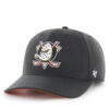 Шапка с козирка 47 Brand NHL Anaheim Ducks H-CLZOE25WBP Черен цвят на ниска цена