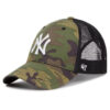 Шапка с козирка 47 Brand New York Yankees B-CBRAN17GWP-CMF Зелен цвят на ниска цена